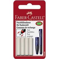 Faber Castell navulgum Faber-Castell voor gumstift 184400, 4 stuks op blister