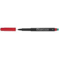 FABER-CASTELL Permanent-Marker MULTIMARK F, rot