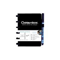 Notitieboek Correctbook uitwisbaar en herbruikbaar A6 zwart blanco 40blz