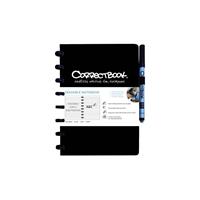 Notitieboek Correctbook uitwisbaar en herbruikbaar A5 zwart lijn 40blz
