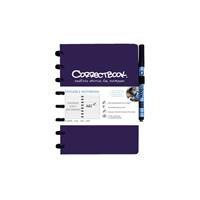 Correctbook A5 gelijnd uitwisbaar / herbruikbaar schrift, navy blauw