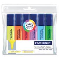 Staedtler Markeerstift  364 Textsurfer assorti 6stuks