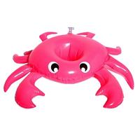 Swim Essentials Opblaasbare bekerhouder 18 cm Krab rood