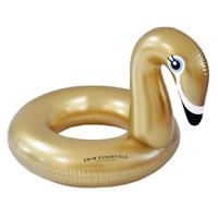 Swim Essentials Opblaasbare Gouden Zwaan Zwemring Groot 105 cm