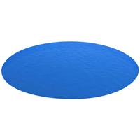 Zwembadzeil rond 488 cm PE blauw