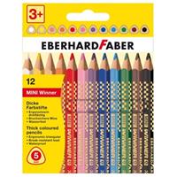 kleurpotlood Eberhard Faber Mini Winner 3-kantig 12 stuks, dikke kern