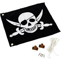 AXI Piratenflagge Schwarz und Weiß 55x45 cm A507.012.00 Mehrfarbig