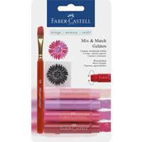 Faber Castell Gelatos aquarelkrijt Faber-Castell 4 kleuren rood