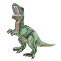 Knuffel dinosaurus T-rex 35 cm Groen