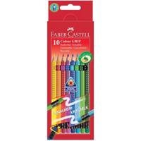 FABER-CASTELL Dreikant-Buntstifte Colour GRIP, 10er Etui