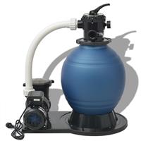 vidaXL Sandfilterpumpe 1000 W 16.800 L/h XL Blau