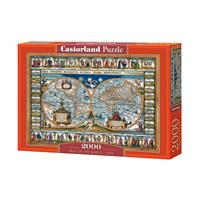 Castorland legpuzzel Map of the world 1639 2000 stukjes