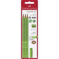 Faber Castell potloodset Faber-Castell GRIP 2001 lichtgroen