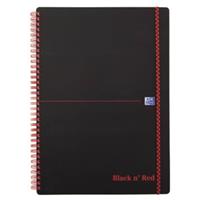 Oxford Black n,  Red Collegeblock, DIN A5, kariert, PP