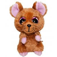 Lumo Stars knuffel Lumo Mouse Mus bruin 15 cm