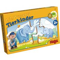 HABA 7466 - 1, 2, Puzzelei, Tierkinder, Meine erste Spielwelt