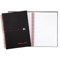 Oxford Black n,  Red Collegeblock, DIN A5, liniert, PP