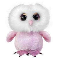 Lumo Stars knuffeluil roze/wit 24 cm