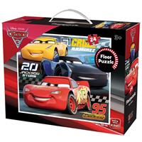 King International Riesenboden Puzzle - Cars 3 24 Teile Puzzle King-Puzzle-05276