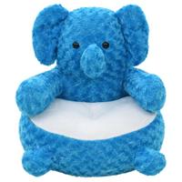 VIDAXL Elefant Kuscheltier Plüsch Blau