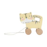 Houten Trekfiguur Tijger