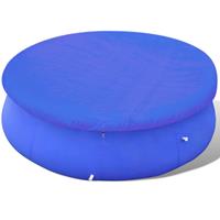 vidaXL Poolabdeckung PE Rundform 450 - 457 cm 90 g/m² Blau