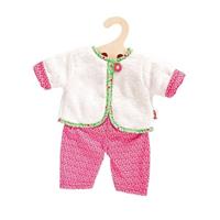 poppenkleding dubbelzijdige jas met broek 28-35 cm