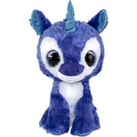 Lumo Stars knuffeleenhoorn Lumo Unicorn Velvet 15 cm blauw