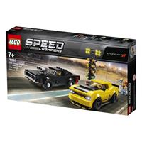 LEGO 2018 Dodge Challenger SRT Dämon und 1970 Dodge Charger R / T-Rennwagen - 75893