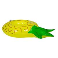 Poppen/knuffel opblaas zwemband ananas 27 cm Multi