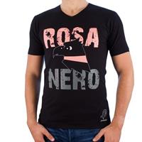 Sportus.nl Pouchain - Rosa Nero V-neck T-shirt - Zwart