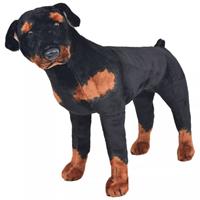 Plüschtier Stehend Rottweiler Schwarz Und Braun Xxl