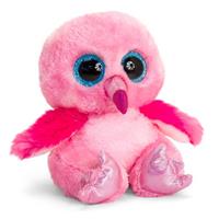 Keel Toys pluche roze Flamingo knuffel 25 cm - Flamingos knuffeldieren - Speelgoed voor kind
