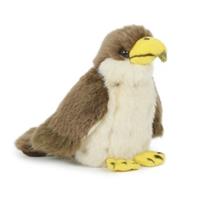 Merkloos Pluche havik vogel knuffel 13 cm speelgoed -