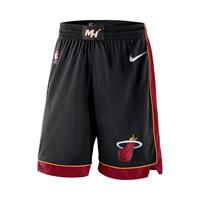 Nike Miami Heat Icon Edition Swingman  NBA-herenshorts - Zwart