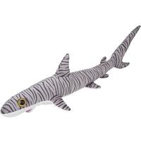 Grote pluche gestreepte tijgerhaai knuffel 110 cm speelgoed Grijs