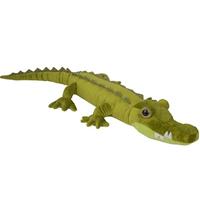 Grote pluche groene krokodil knuffel 110 cm speelgoed Groen