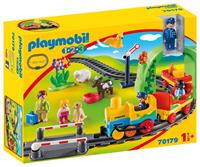 Playmobil Konstruktions-Spielset "Meine erste Eisenbahn (70179) Playmobil 1-2-3" Kunststoff