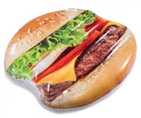 Intex Hamburger Opblaasbaar Luchtbed - 145 X142 cm