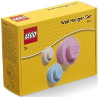 LEGO Wall Hanger Set - Light Blue/Light Pink/White