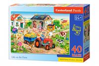 castorland Life on the Farm - Puzzle - 40 Teile maxi