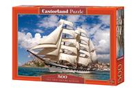 Castorland Tall Ship Leaving Harbour Puzzel (500 stukjes)