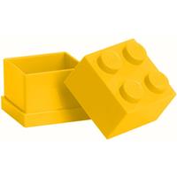 Opbergbox Mini: Brick 4 Geel 40111732