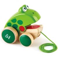 Toynamics Europe Hape E0361 - Nachziehfrosch Fridolin, Tier