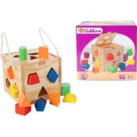 Simba Toys; Eichhorn Eichhorn 100002092 - Holz Steckwürfel, Motorik Würfel 13-teilig