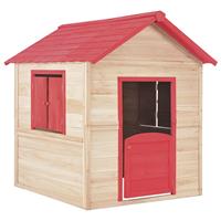 vidaXL Kinderspielhaus Holz  Rot