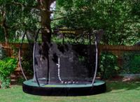 trampoline InGround Deluxe 3,05 meter zwart/groen