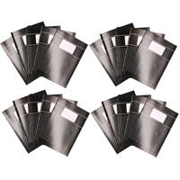 20x zwarte A4 ruitjes schriften 10 mm pakket Zwart