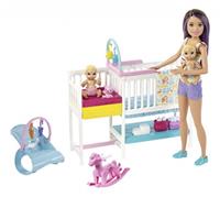 Mattel Anziehpuppe "Barbie Skipper Babysitters Kinderzimmer-Spielset"