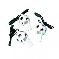 Amscan Trillerpfeifen Fußball, 12 Stück schwarz/weiß